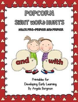Preview of Popcorn Sight Word Hunts