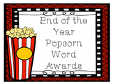 Popcorn Word Awards/Certificate