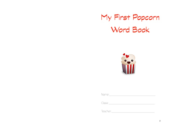 Preview of Popcorn Word Book