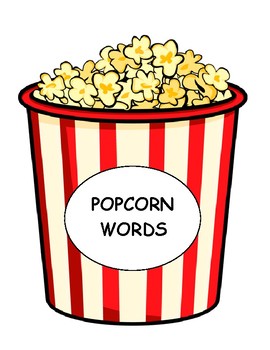 Preview of Popcorn Word Wall