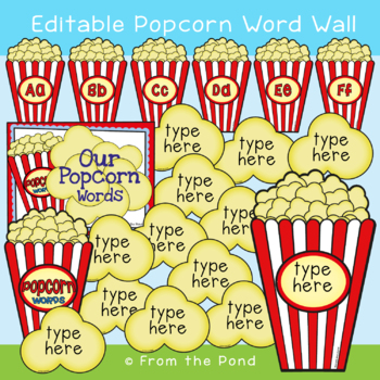 Preview of Popcorn Words {Classroom Display}