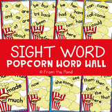 Popcorn Word Wall - Sight Word Word Wall Posters