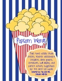 Popcorn Words: Take Home Folders and Additional Materials