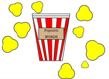 Preview of Sight Words Popcorn Words for SMARTBOARD