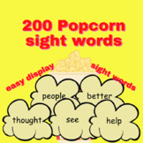 Popcorn sight words 101-300. Great for display or independ