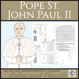 Pope St. John Paul II Activities, Worksheets, Papercrafts
