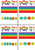 Popit Keyboard Spelling Game Initial Diagraphs Stage One A