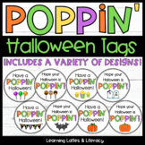 Poppin Halloween Treat Tags Popcorn Candy Lollipop Holiday