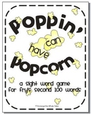 Poppin' Popcorn Words: A Sight Word Game of Fry's Second 1