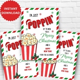 Poppin by to say Merry Christmas, Gift Tags for PopCorn, t