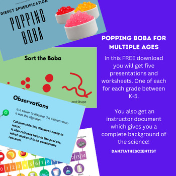Preview of Popping Boba Lab for Grades K to 5