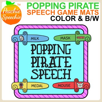 Preview of Popping Pirate Speech & Language {Sword Mats Game Companion}