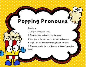 Preview of Popping Pronouns