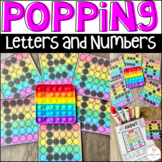 Popping Uppercase Letters and Numbers Printable Activities