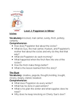 Poppleton In Winter By Read With Ms Steede Teachers Pay Teachers