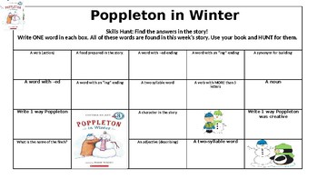 Poppleton In Winter Worksheets Teaching Resources Tpt