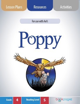 Preview of Poppy Lesson Plan, 4th Grade (Book Club Format - Determining Theme) (CCSS)