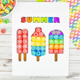 Popsicle Coloring Page Craft