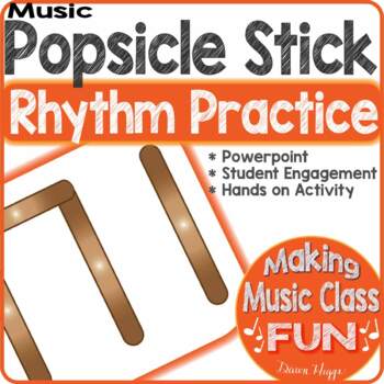 Popsicle Craft Stick Rhythm Slideshow and Smart Board Activity for ...