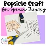 Popsicle Craft for Speech Therapy