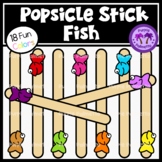 Popsicle Stick Fish Clipart