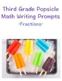 Popsicle Math Writing Prompts *Fractions*