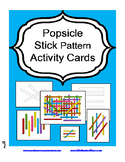 Popsicle Stick Activity Cards - blackline and color sets