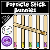 Popsicle Stick Bunnies Clipart