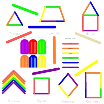 Preview of Popsicle Stick Clip-art and Worksheets