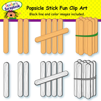 Popsicle Stick Fun Clip Art By Teachersscrapbook Tpt