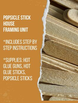Preview of Popsicle Stick House-Framing Unit
