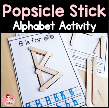 Uppercase Alphabet Letters Popsicle Sticks Clipart Set