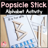 Popsicle Stick Letters Activity! Alphabet Literacy Center