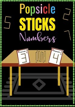 Preview of Popsicle Stick Number Flash Cards