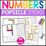 Popsicle Stick Number Mats