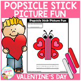 Popsicle Stick Picture Fun - Valentine's Day