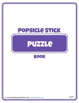 Preview of Popsicle Stick Puzzle Brain Teaser Challenge Activity Problem Solving
