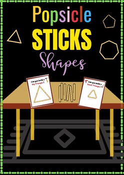 Preview of Popsicle Stick Shapes Flash Cards