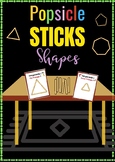 Popsicle Stick Shapes Flash Cards