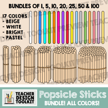 Popsicle Sticks Clip Art Worksheets Teachers Pay Teachers