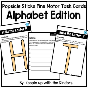 Popsicle Stick Letter Cards