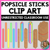 Popsicle Sticks and Bundles Clip Art: Place Value / Counti