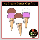 Ice Cream Cones Clipart - Personal or Commercial Use