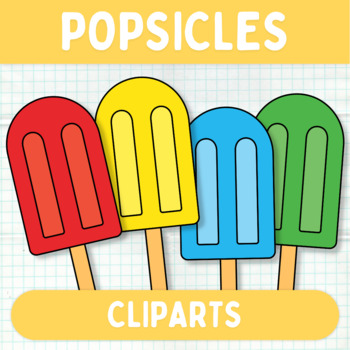Preview of Popsicles Cliparts - Printable Graphics - Commercial Use