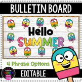 Popsicles Summer Bulletin Board Craft - [EDITABLE]