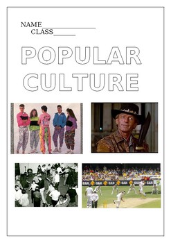 Preview of Popular Culture Booklet