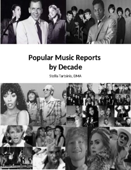 Preview of Popular Music Reports by Decade