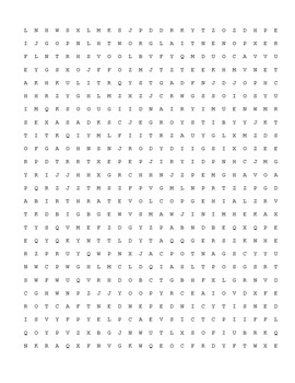 Preview of Population Biology Word Search