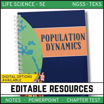 Preview of Population Dynamics Notes, PowerPoint and Test