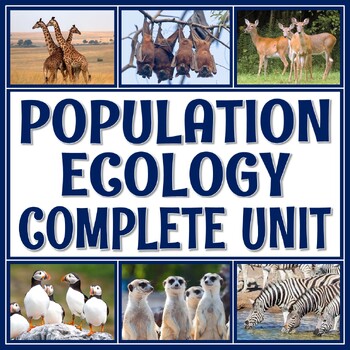 Preview of Population Ecology Lesson Set with Limiting Factors and Carrying Capacity